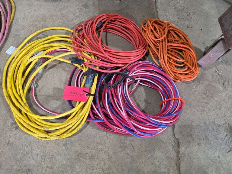 4 Power Cords, Various Sizes and Lengths