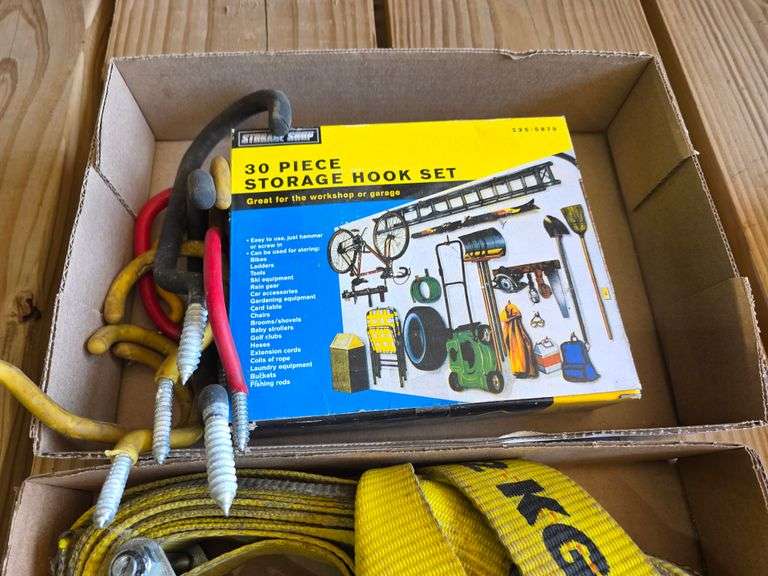 Ratchet Strap, Storage Hooks