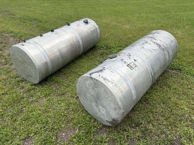 (2) Aluminum Truck Fuel Tanks, 26”x70”, Approx 120 Gal Each
