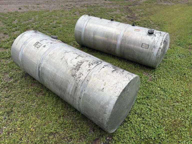 (2) Aluminum Truck Fuel Tanks, 26”x70”, Approx 120 Gal Each