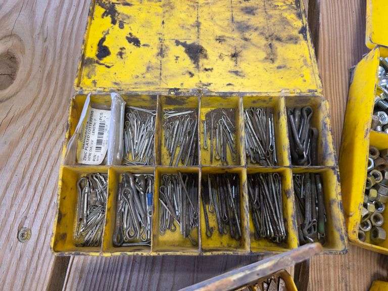 4 Boxes of Misc Bolts, Screws, Cutter and ½ Moon Keys