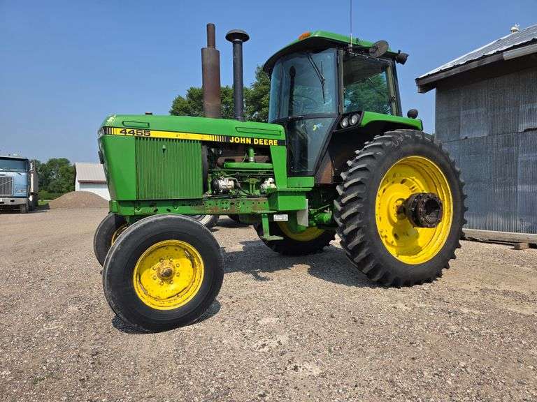 1990 John Deere 4455 2 Wheel Drive Tractor, 8,855 Hours, Quad Range Transmission, 9.50-20 Fronts, 14
