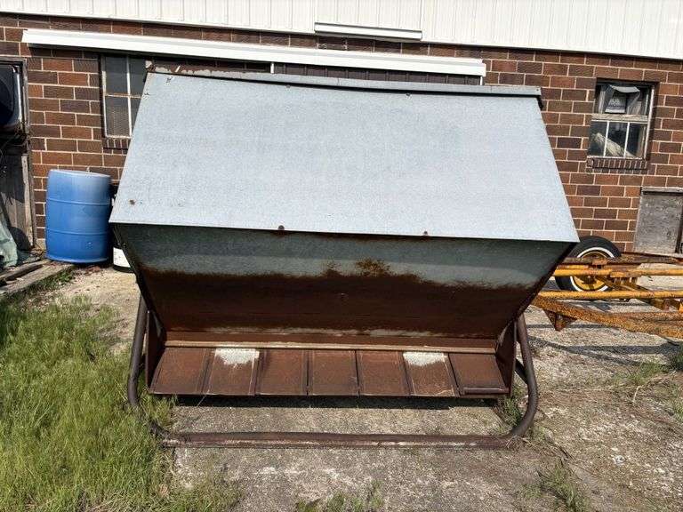 (2) Soderholm Pig Self Feeders, Galvanized, 6’ Long, Buying All for One Money
