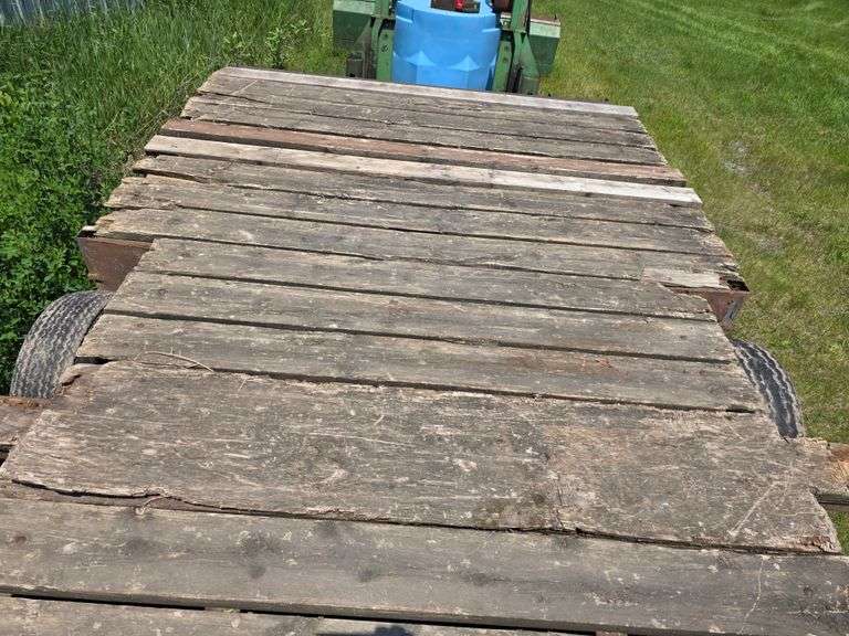 Home Made Tri Axle Trailer, 24’ Long, 8’ Wide, Has 2 Point or 2 5/16” Ball, Heavy Duty