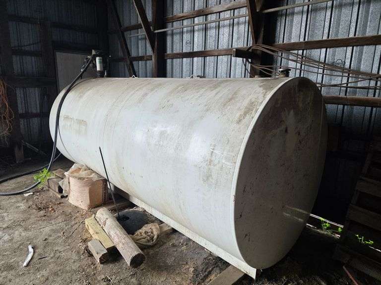 2000 Gallon Fuel Barrel with Electric Pump and Automatic Shut off Nozzle, Always Stored Inside
