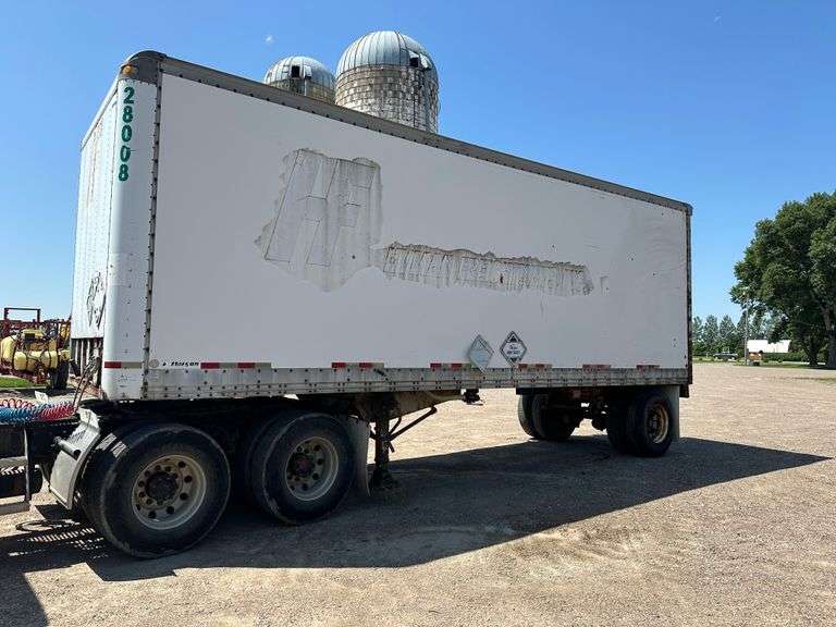 1984 Morgan Single Axle Semi Water Trailer, 28' Long, (2) 1,600 Gallon Tanks, Inductor and 5hp Motor