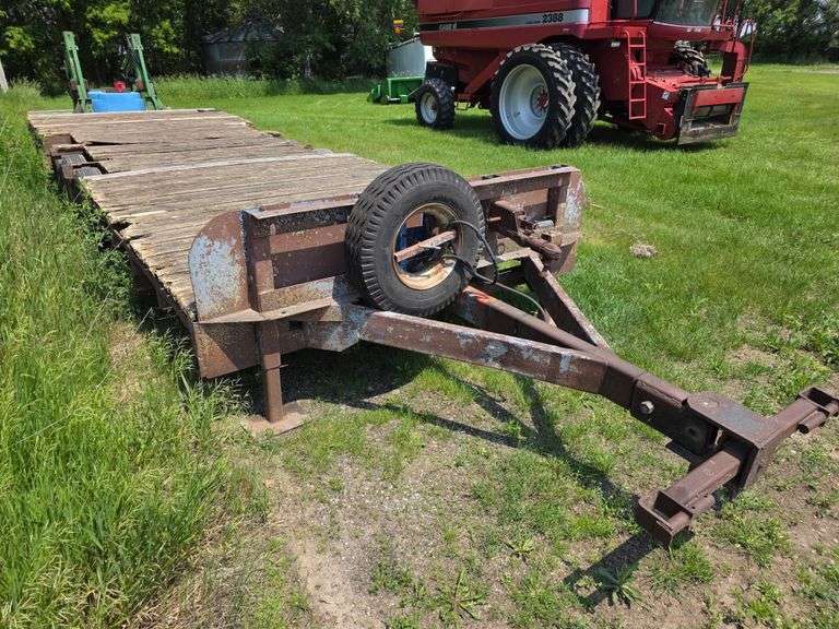 Home Made Tri Axle Trailer, 24’ Long, 8’ Wide, Has 2 Point or 2 5/16” Ball, Heavy Duty