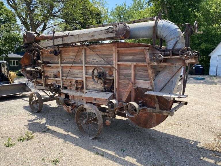 Wooden Threshing Machine, Has Been Stored Inside, Appears to be in Good Shape