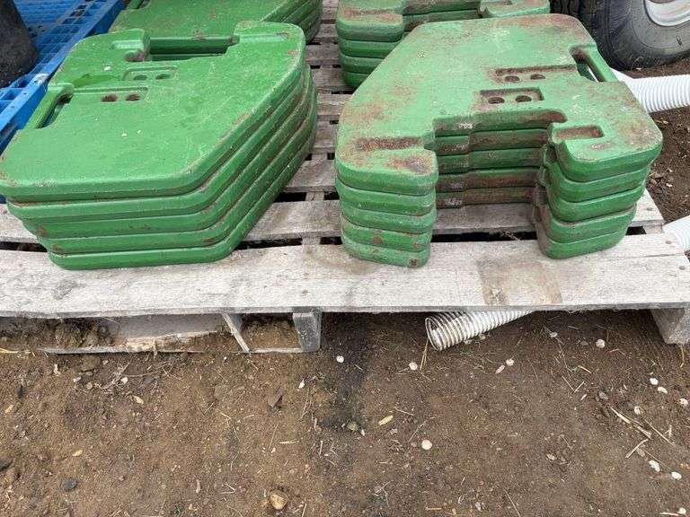 (10) John Deere 8000 Series Suitcase Weights