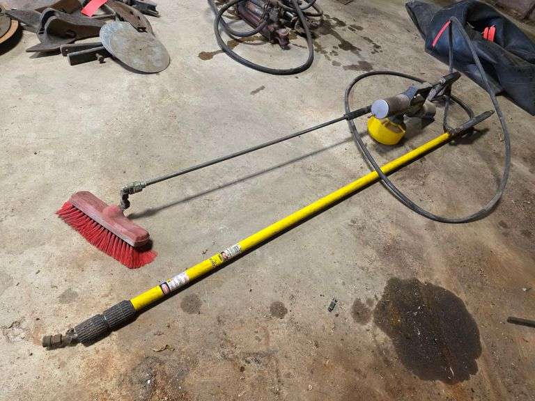 2 Long Hand Wans for Pressure Washer and Misc