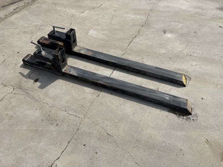 Bale Forks, Clamp on bucket style, 43”, 59” overall length