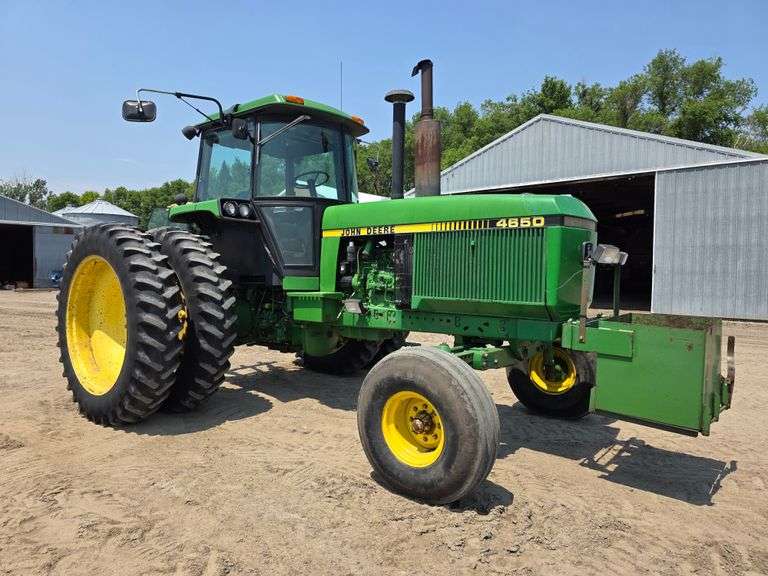 1988 John Deere 4650 2 Wheel Drive Tractor, 10,894 Hours, Power Shift Transmission, Rock Box, 11.00-