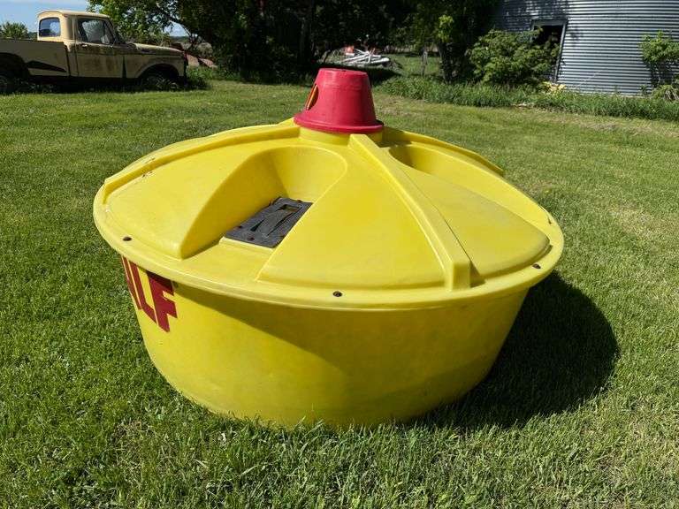 QLF 4 Wheel Cattle Lick Tank, Approx. 6’ Diameter