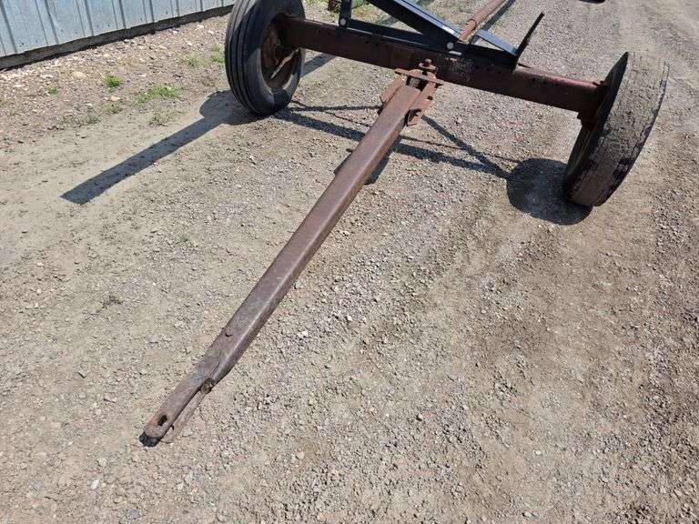 Lindsey Home Made 4 Wheel Header Trailer, 28’ Total Length, Made for 25’ Head, 14” Tires on 5 Bolt R