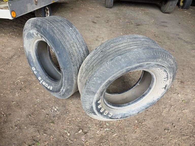 (2) Cobra GT 70 Tires, H70-14 Tires, Buying All for One Money