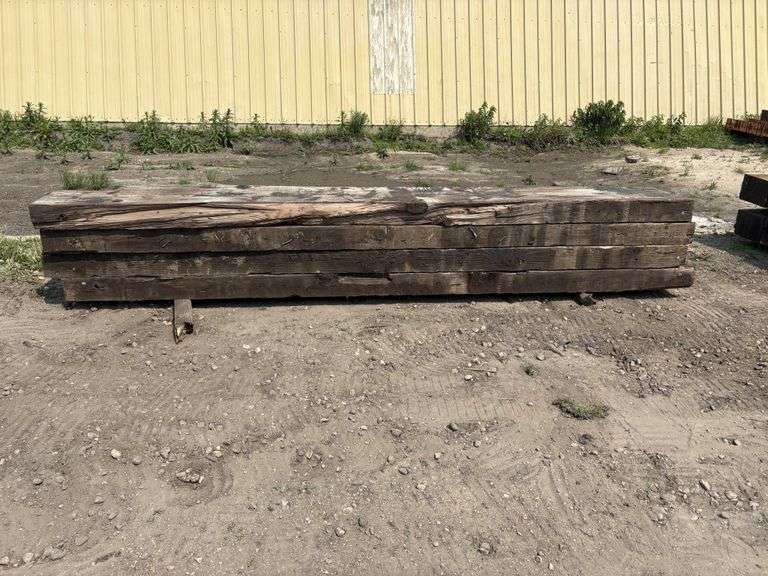 (4) 6”x21” x13.5’ Creosote Treated Bridge Planks, used