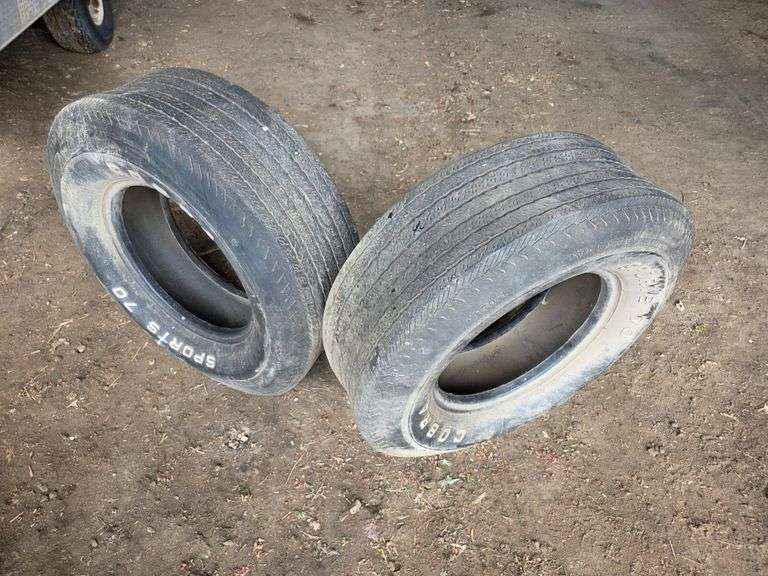 (2) Cobra GT 70 Tires, H70-14 Tires, Buying All for One Money