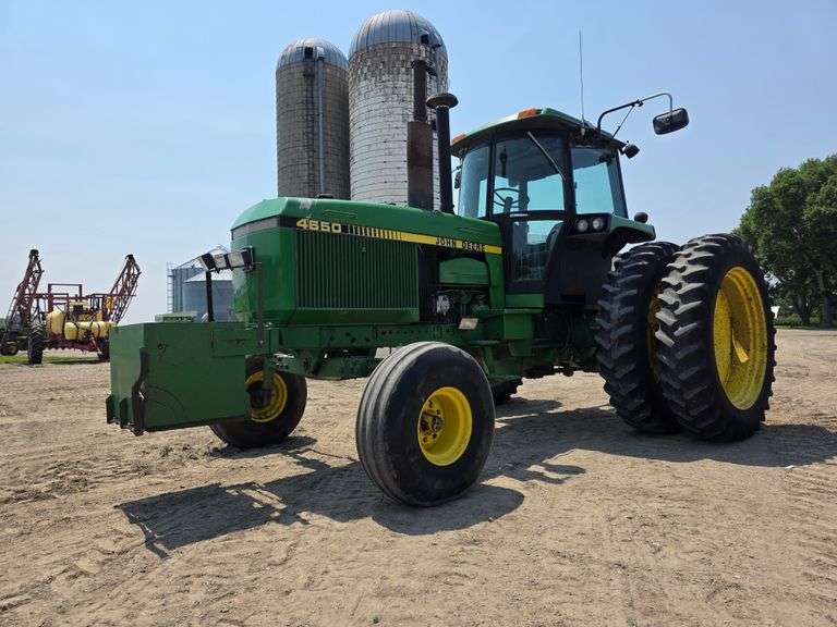 1988 John Deere 4650 2 Wheel Drive Tractor, 10,894 Hours, Power Shift Transmission, Rock Box, 11.00-
