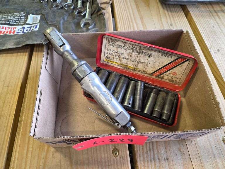 3/8” Ratchet Air Gun and Impact Sockets