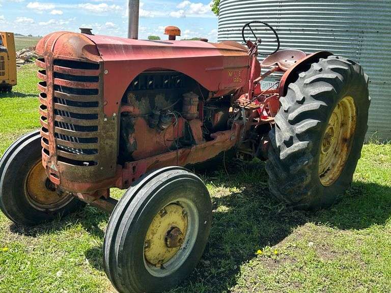 Massey Harris Model 55 Wide Front Tractor, 18.4 x 34 Rears, 7.50 x 18 Fronts, 540 PTO, Engine is Loo