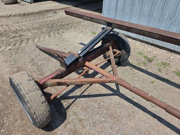 Lindsey Home Made 4 Wheel Header Trailer, 28’ Total Length, Made for 25’ Head, 14” Tires on 5 Bolt R