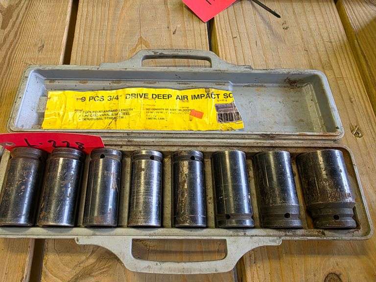 ¾” Deep Drive Air Sockets