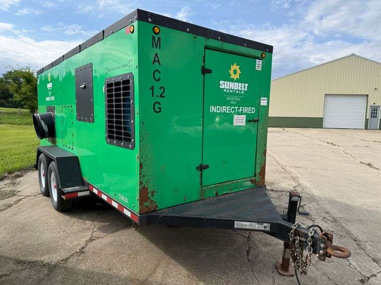 2014 MAC 1.2 million BTU Indirect fired diesel heater, Onboard diesel generator  Comes with (1) 25’ 