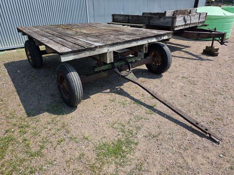 4 Wheel Trailer with Hydraulic Hoist, 8’ x 10’, Wood Floor, 6 Bolt Hubs