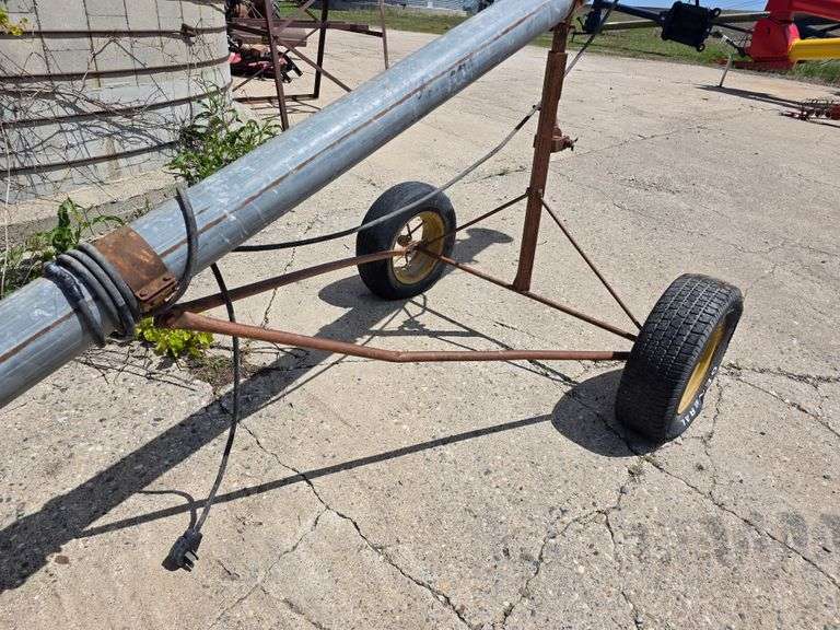 Misc 6” Auger with Electric Motor, Approx 14’, Untested