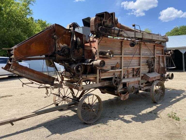 Wooden Threshing Machine, Has Been Stored Inside, Appears to be in Good Shape