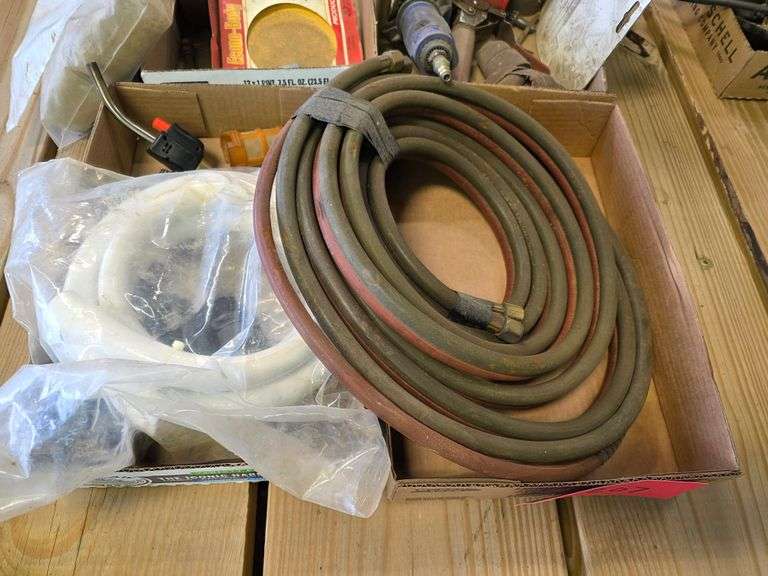 Acetylene Hoses, Rotary Sander and Misc Assortment of Items
