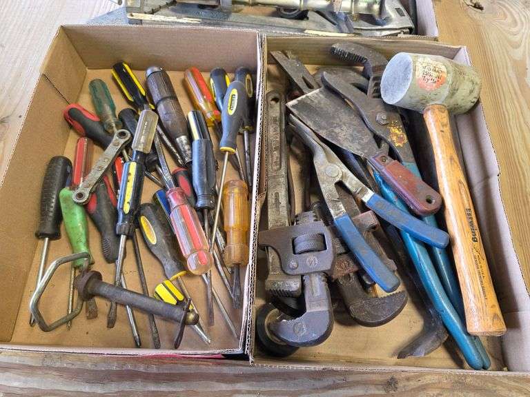 3 Misc Boxes of Tools and Screwdrivers
