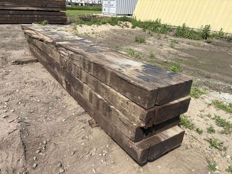 (4) 6”x21” x13.5’ Creosote Treated Bridge Planks, used