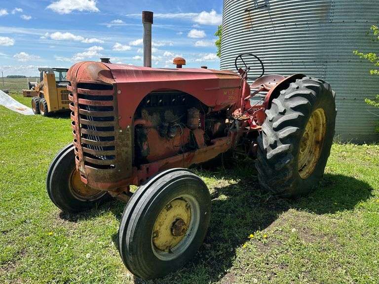 Massey Harris Model 55 Wide Front Tractor, 18.4 x 34 Rears, 7.50 x 18 Fronts, 540 PTO, Engine is Loo