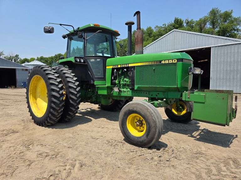 1988 John Deere 4650 2 Wheel Drive Tractor, 10,894 Hours, Power Shift Transmission, Rock Box, 11.00-
