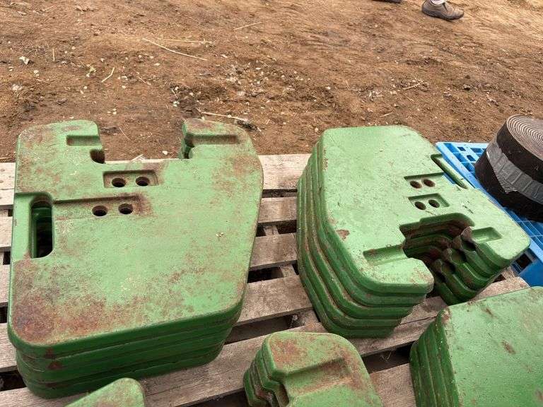 (10) John Deere 8000 Series Suitcase Weights