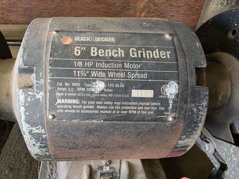 Black and Decker 6” Bench Grinder