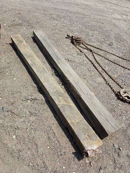 (2) 6” x 6” x 7’ Wood Posts, Buying Both for One Money