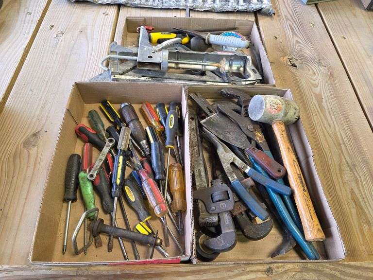 3 Misc Boxes of Tools and Screwdrivers