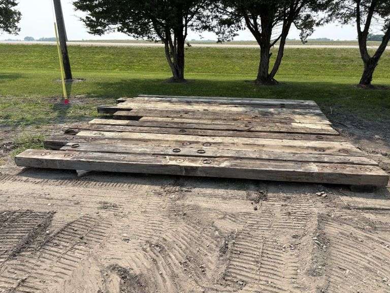 (15) 6”x12” Creosote Treated Bridge Planks, various lengths, 11’-15.5’, used