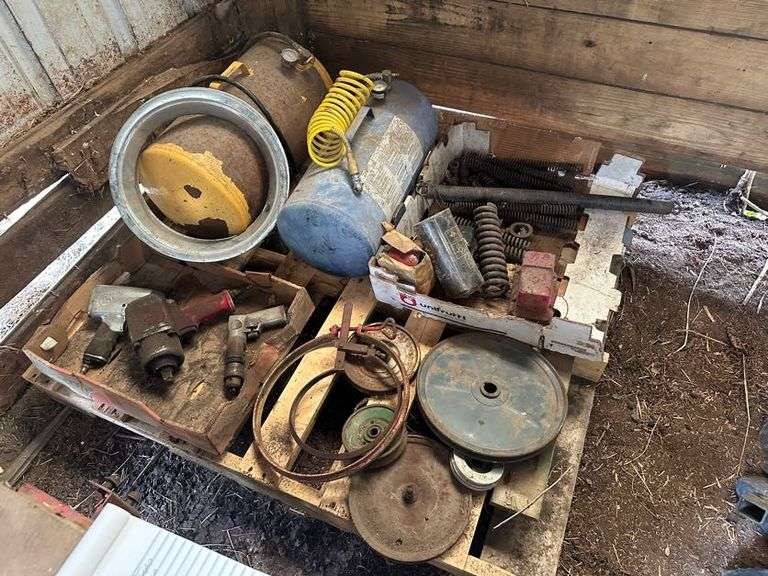 Misc Pallet, Air Tanks, Springs, Impact Guns, Working Condition Unknown