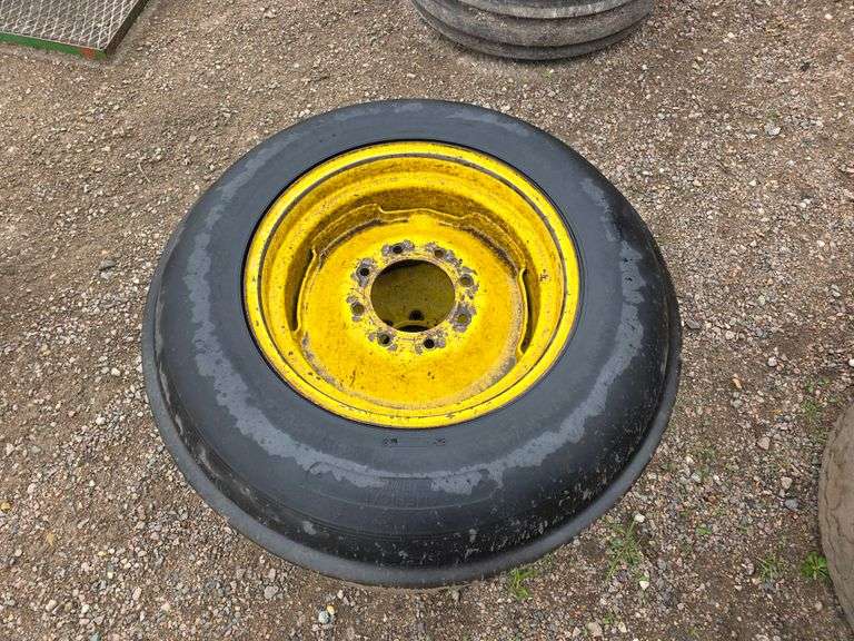 (2) 7.50 x 20 3 Rib Tires on 8 Bolt Rims