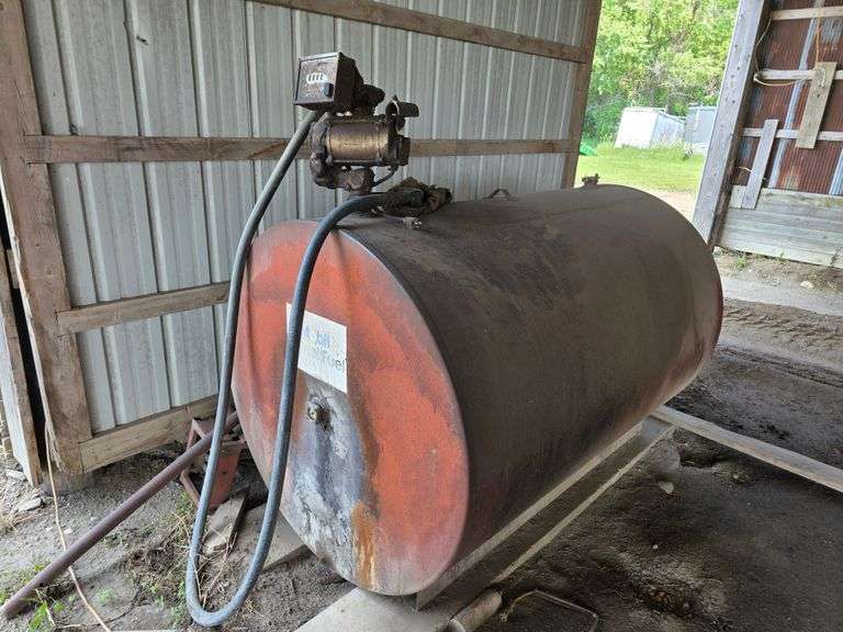 500 Gallon Fuel Barrel with Electric Pump and Automatic Shut off Nozzle