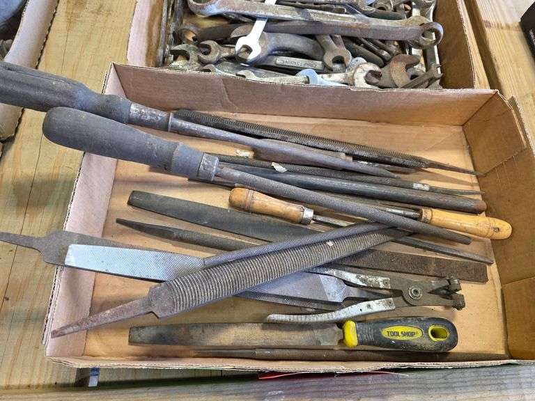 Large Assortment of Older Wrenches and Hand Files