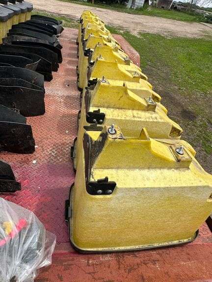 12 John Deere Planter Boxes off a 7300 Planter, 12 – 1.6 Bushel, 12 – Lock and Load Herbicide Boxes 