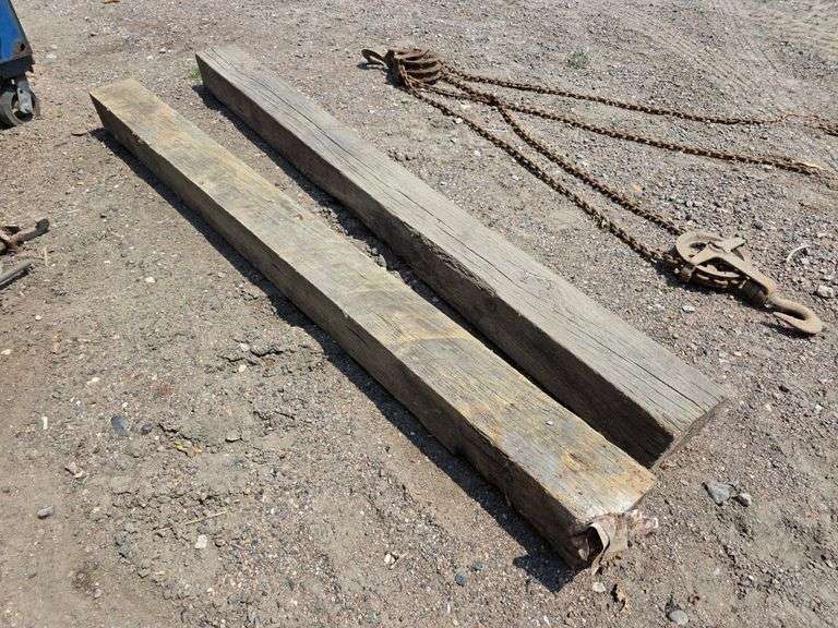 (2) 6” x 6” x 7’ Wood Posts, Buying Both for One Money