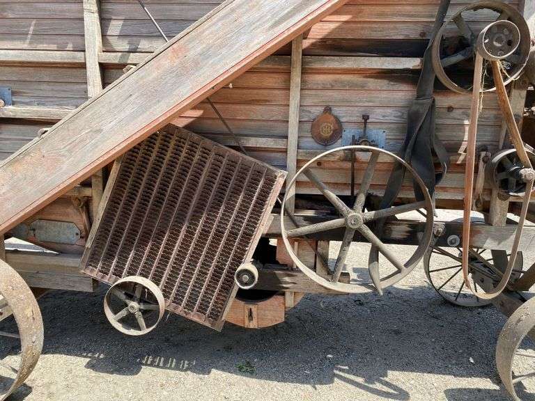 Wooden Threshing Machine, Has Been Stored Inside, Appears to be in Good Shape
