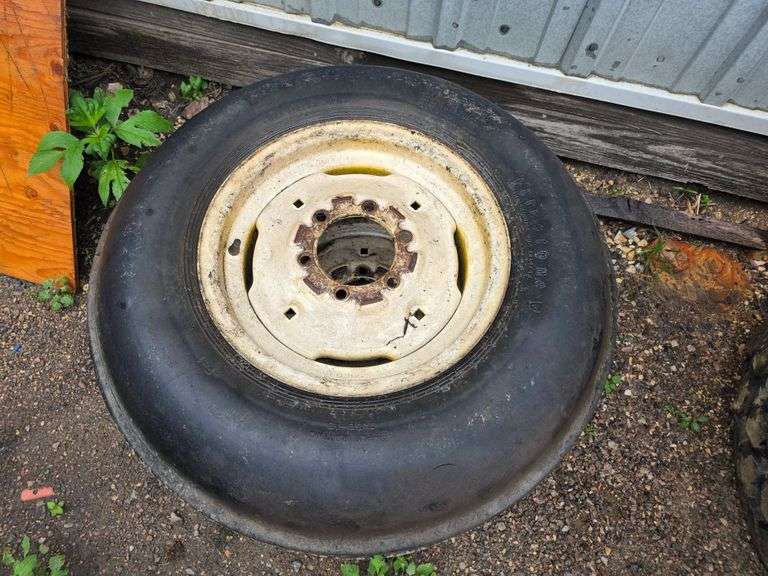 (2) 7.50 x 16 Single Rib Tires on 6 Bolt Rims