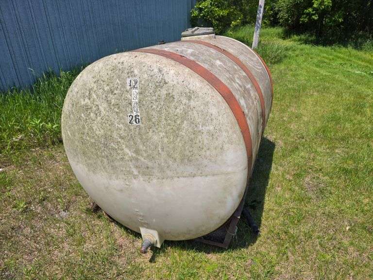 750 Gallon Poly Tank, Appears to be in Good Condition, But has not been used in a while