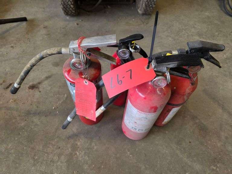 Assortment of Fire Extinguishers, Some Might Need Charging